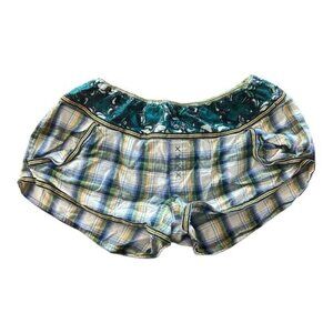 Free People pj bottoms plaid shorts XS
